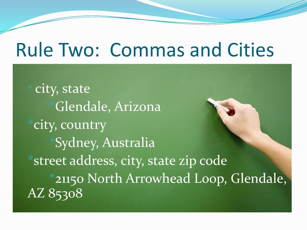 Do You Use A Comma Between City And State