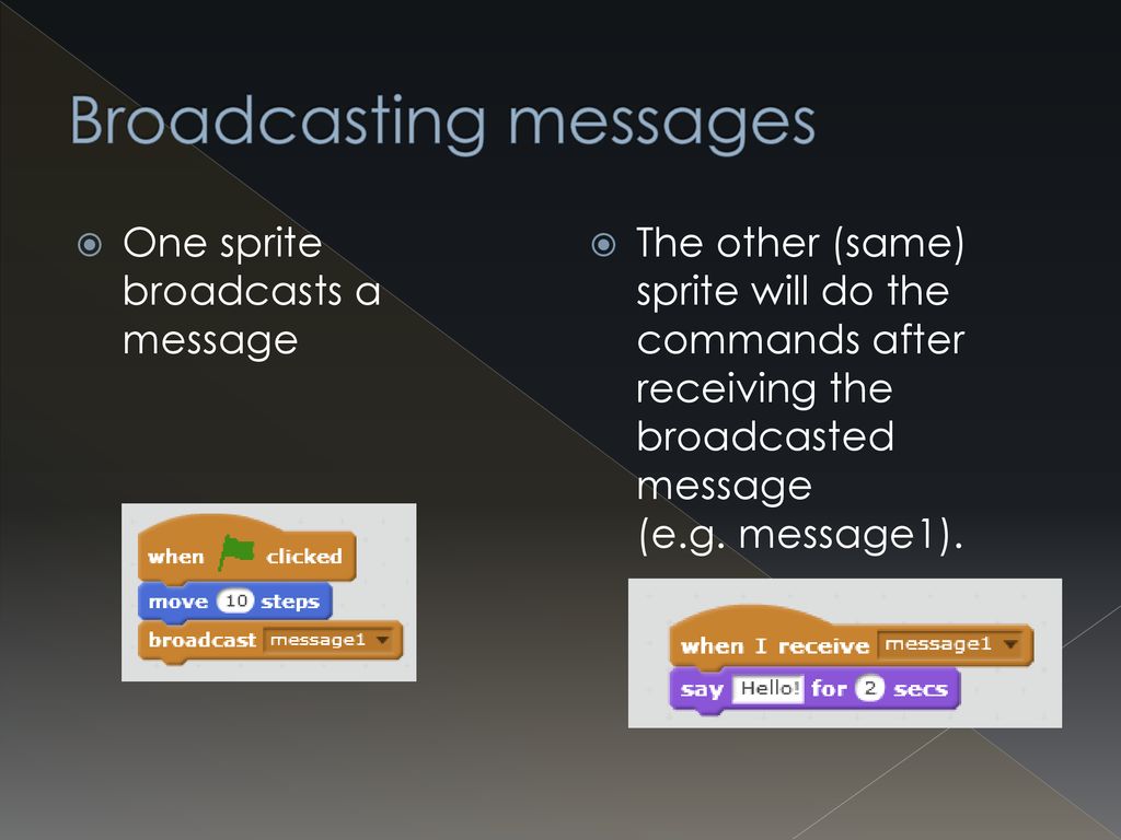(More) Basic blocks Broadcasting messages - ppt download