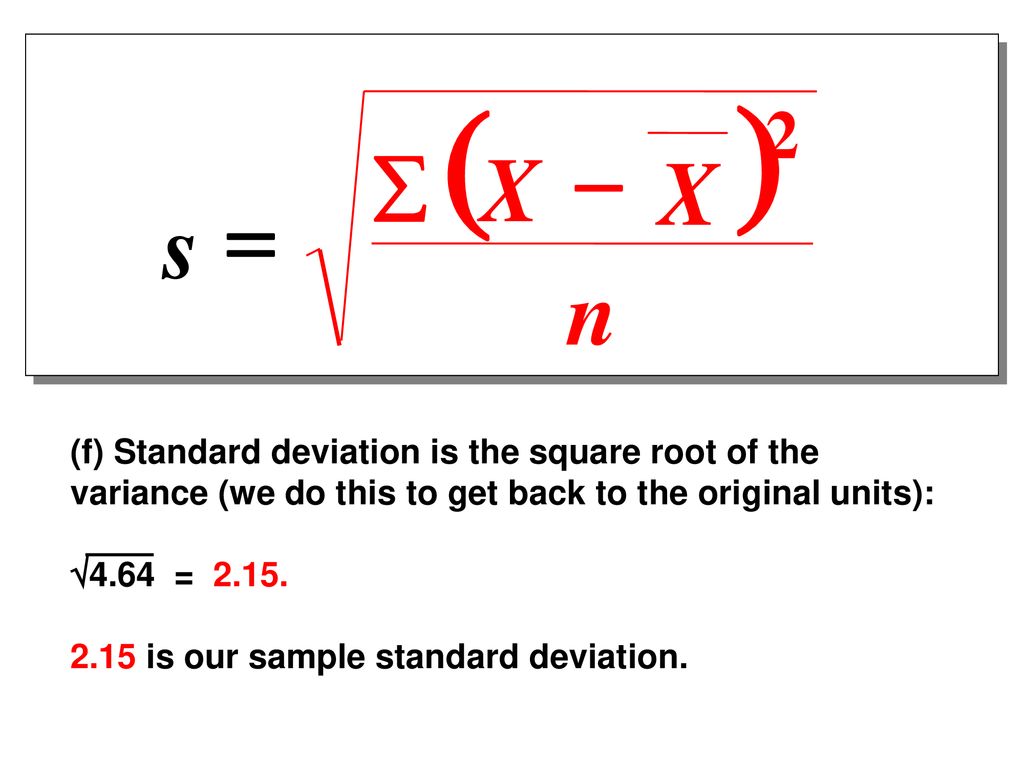 Summary Descriptive Statistics Means And Standard Deviations Ppt Download