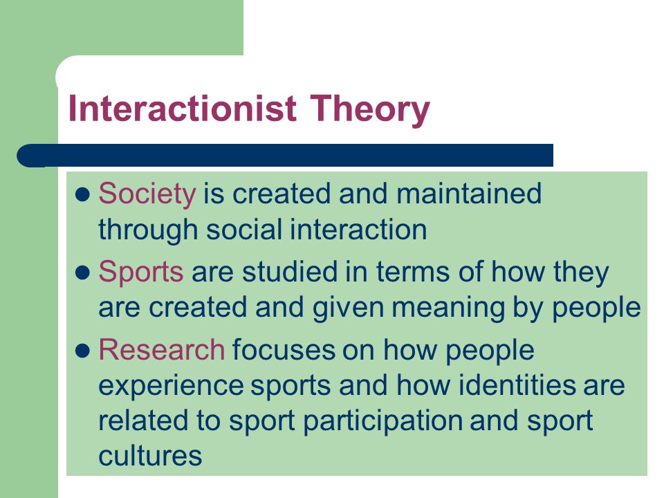 Interactionist Theory