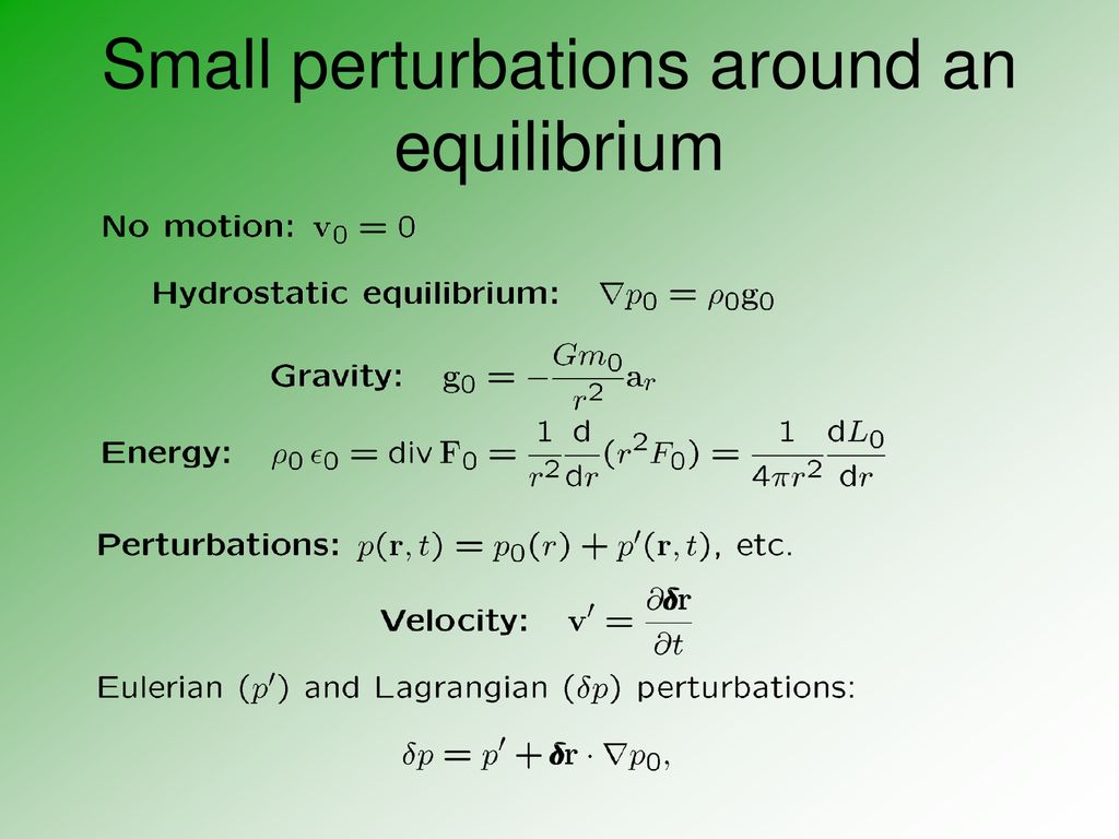 Theory of solar and stellar oscillations i ppt download