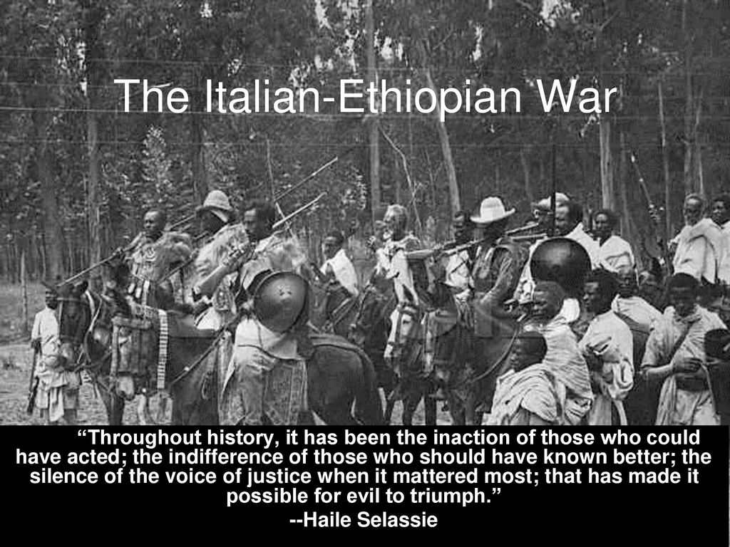 The Italian-Ethiopian War - ppt download