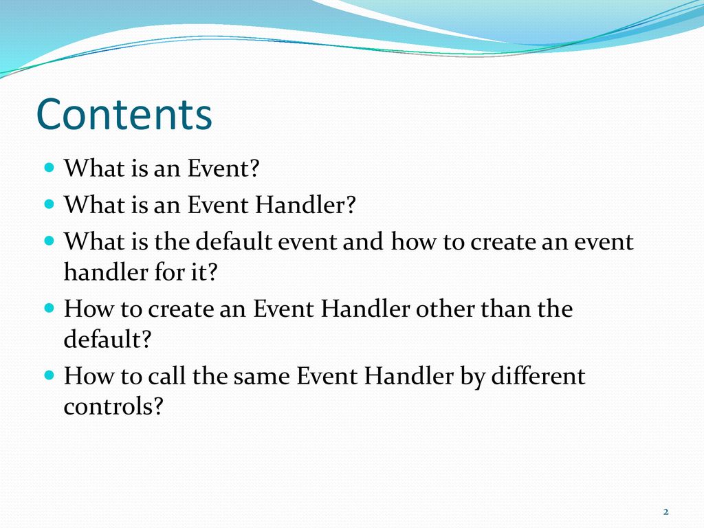 Visual Programming Chapter 2 Events And Event Handling Ppt Download visual-programming-chapter-2-events-and-event-handling-ppt-download
