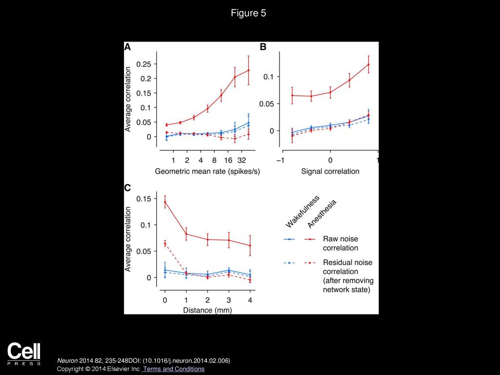 Figure 5 Accounting for Network State Reduces Noise Correlations under Anesthesia.