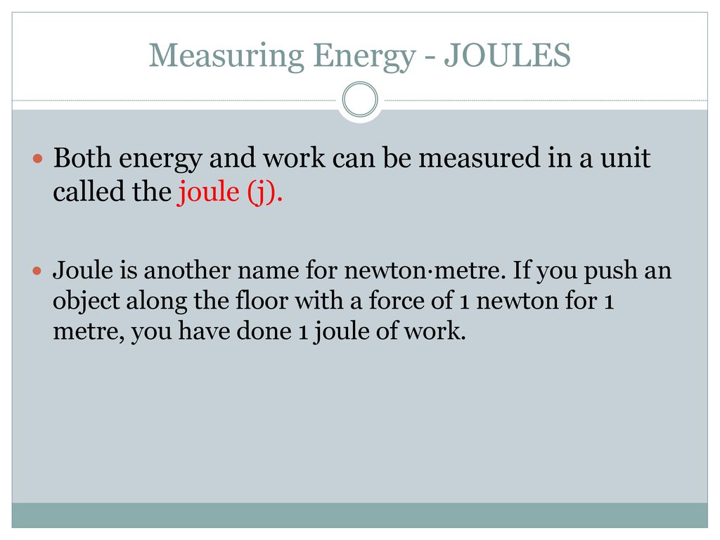 Measuring energy year 8 physical science ppt download