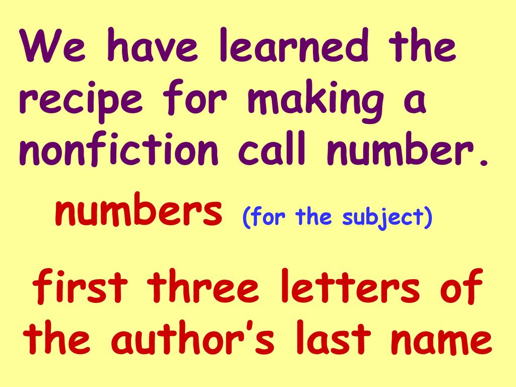 the-numbers-in-nonfiction-ppt-download