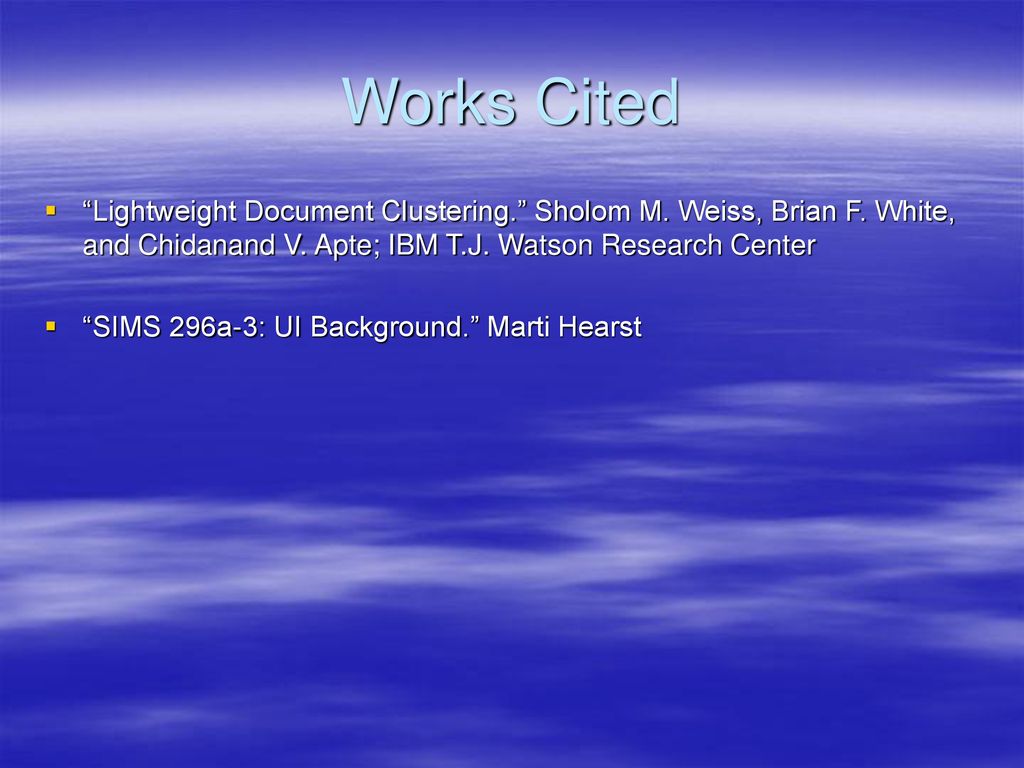 Document clustering matt hughes ppt download