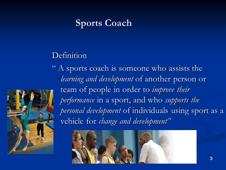 Top 30+ imagen coach sport definition