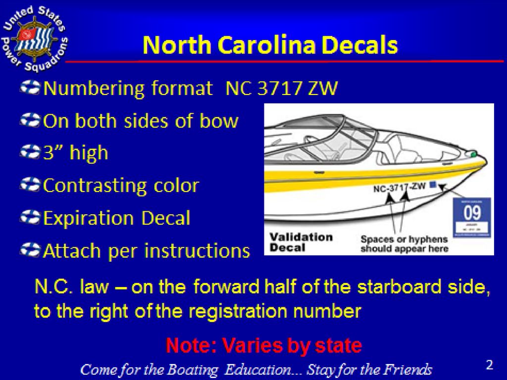 North Carolina Boating Laws - ppt download