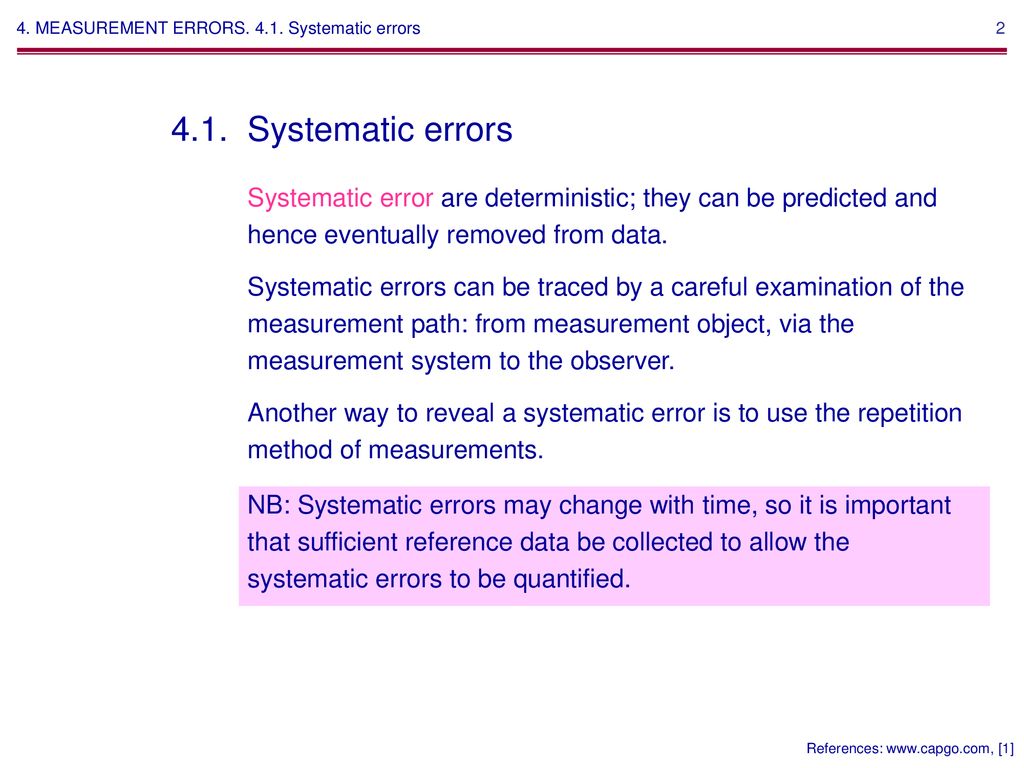 4. MEASUREMENT ERRORS 4. MEASUREMENT ERRORS - ppt download