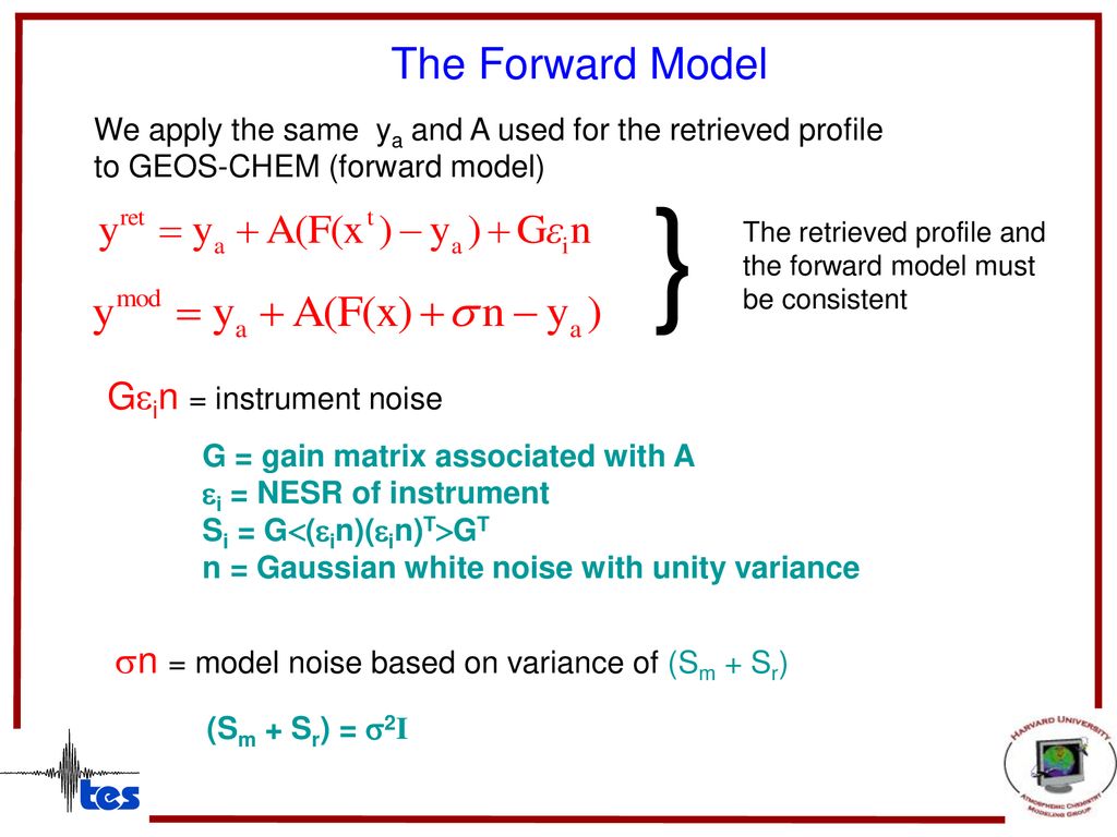 } The Forward Model Gein = instrument noise