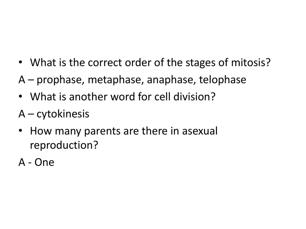 Mitosis and Asexual Reproduction ppt download