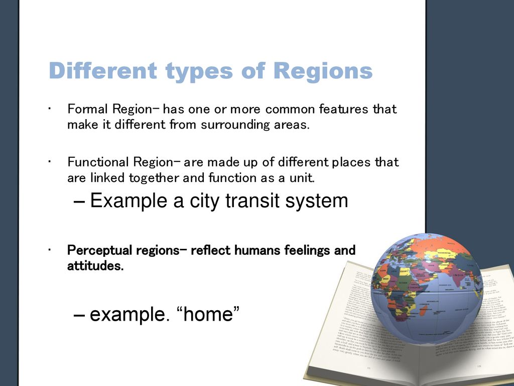 Different types of Regions