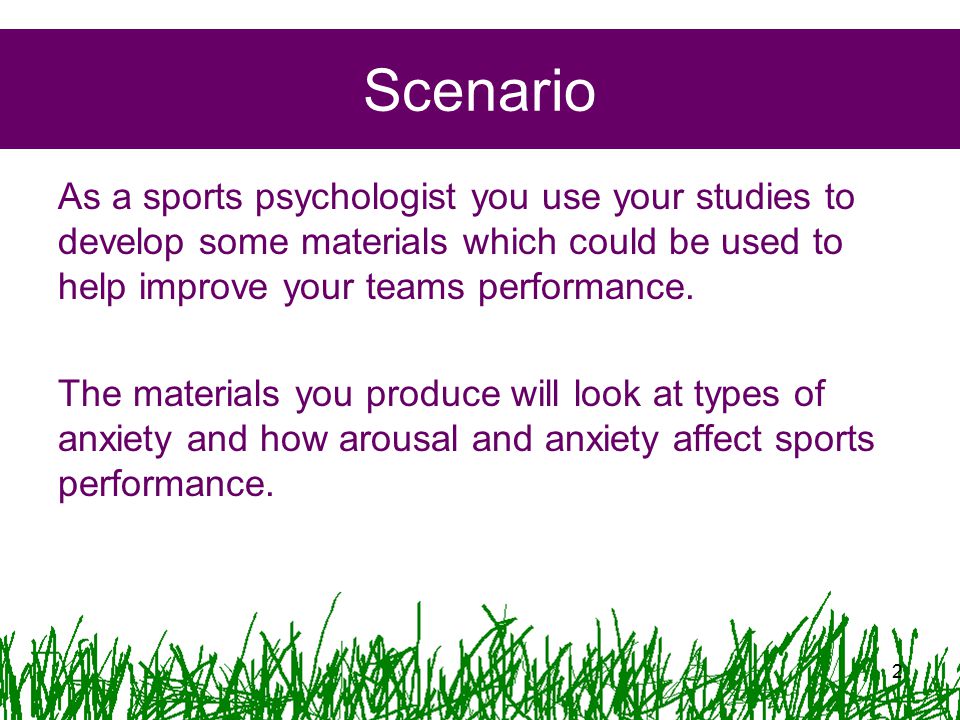 effects of anxiety on sports performance