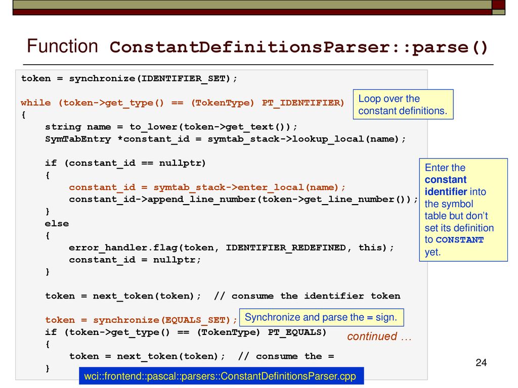CMPE 152: Compiler Design September 20 Class Meeting - ppt download