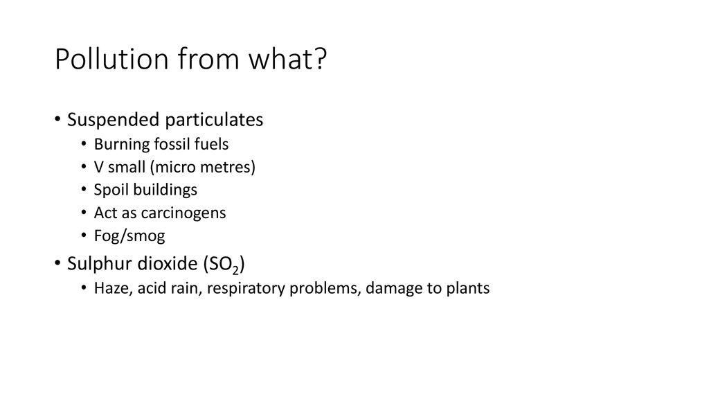 Fog, Pollution and Precipitation - ppt download