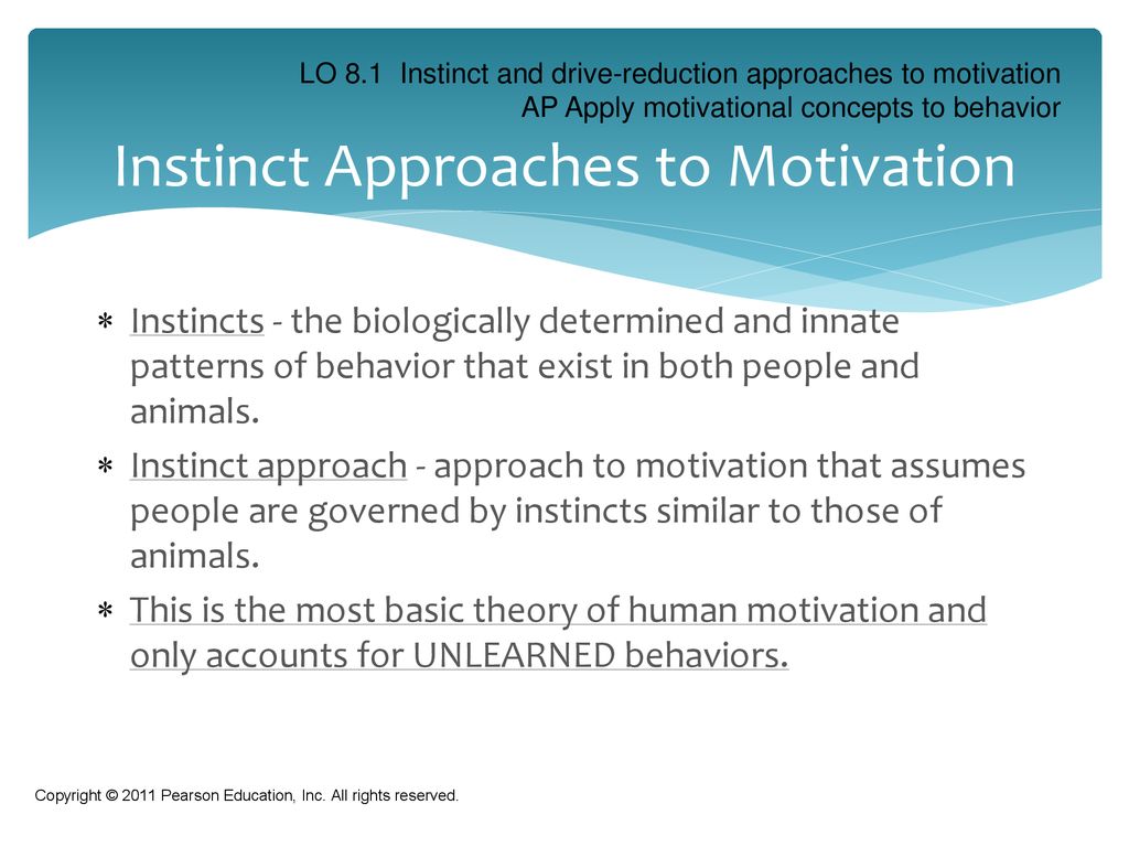 Instinct Approaches to Motivation