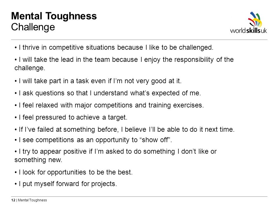 Mental Toughness Challenge