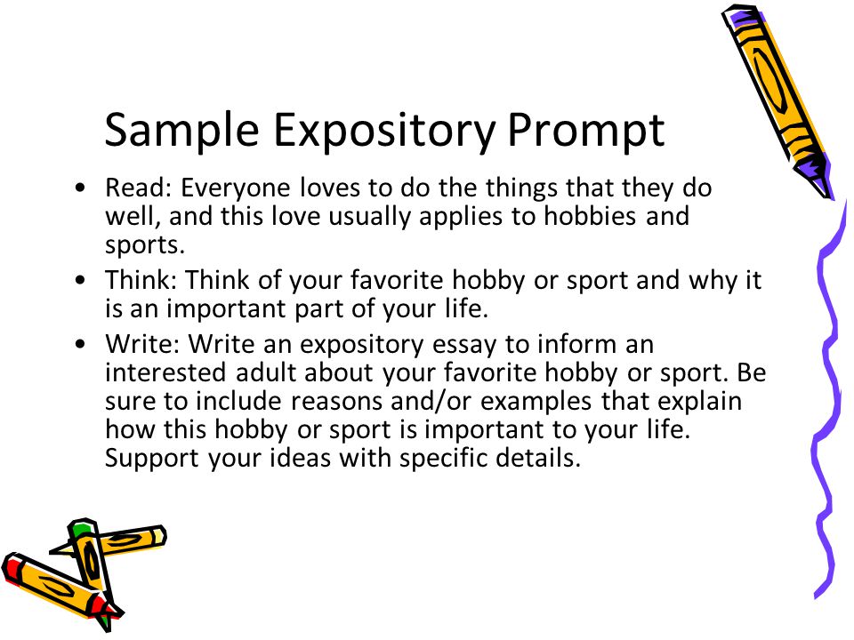 Sample Expository Prompt