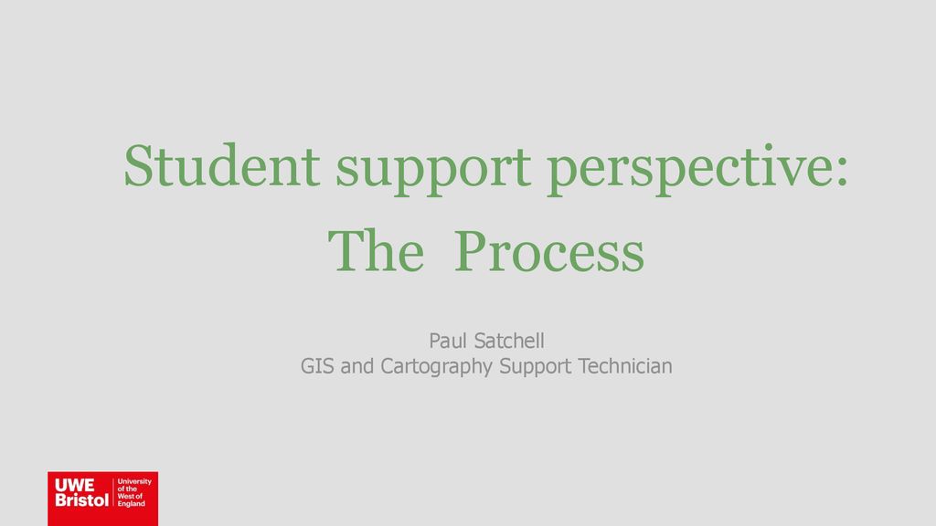 Student support perspective: The Process