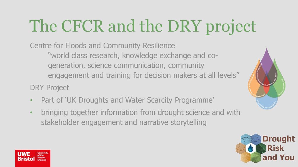 The CFCR and the DRY project