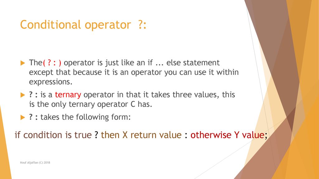 Variables & Data types Selection Statements Additional Operators - ppt ...