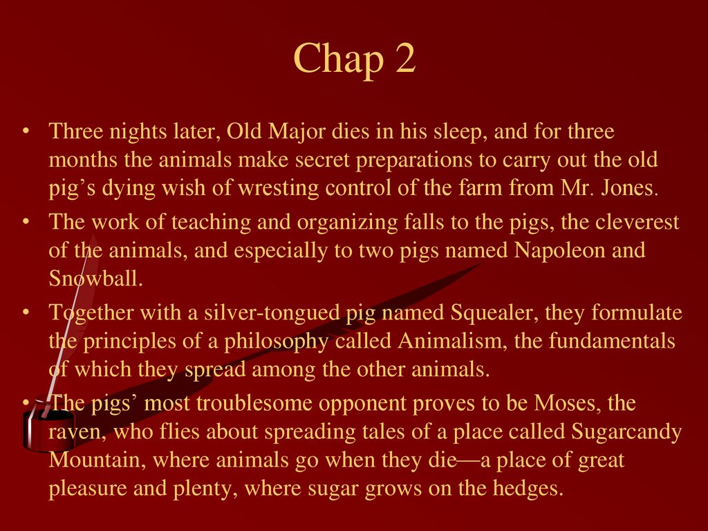 Animal Farm : Chapter 2-5 George Orwell. - ppt download