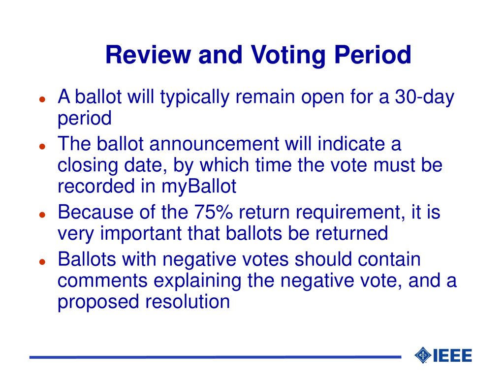 Introduction to sponsor balloting using the myballot system ppt download