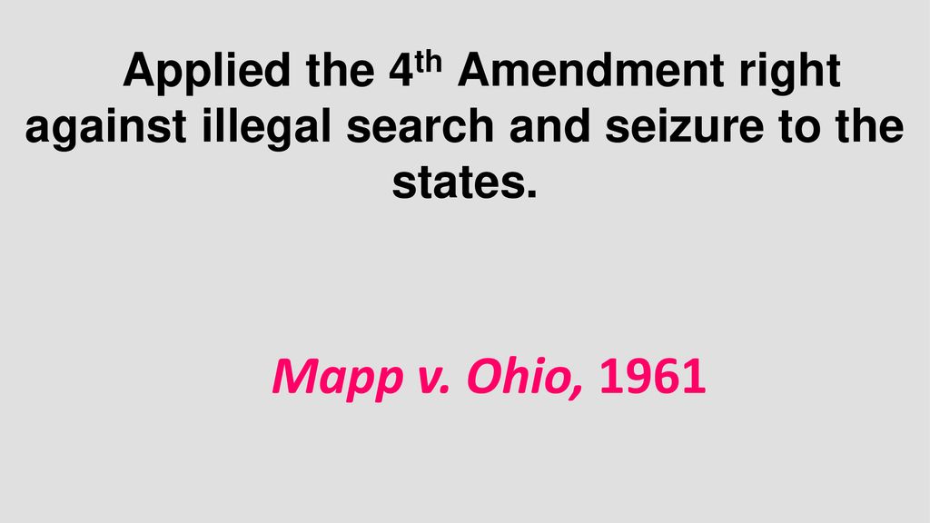 SCOTUS CASES FOR AP GOVT ppt download