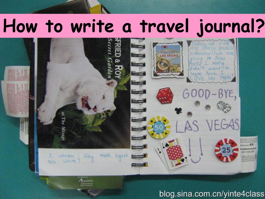 How to write a travel journal