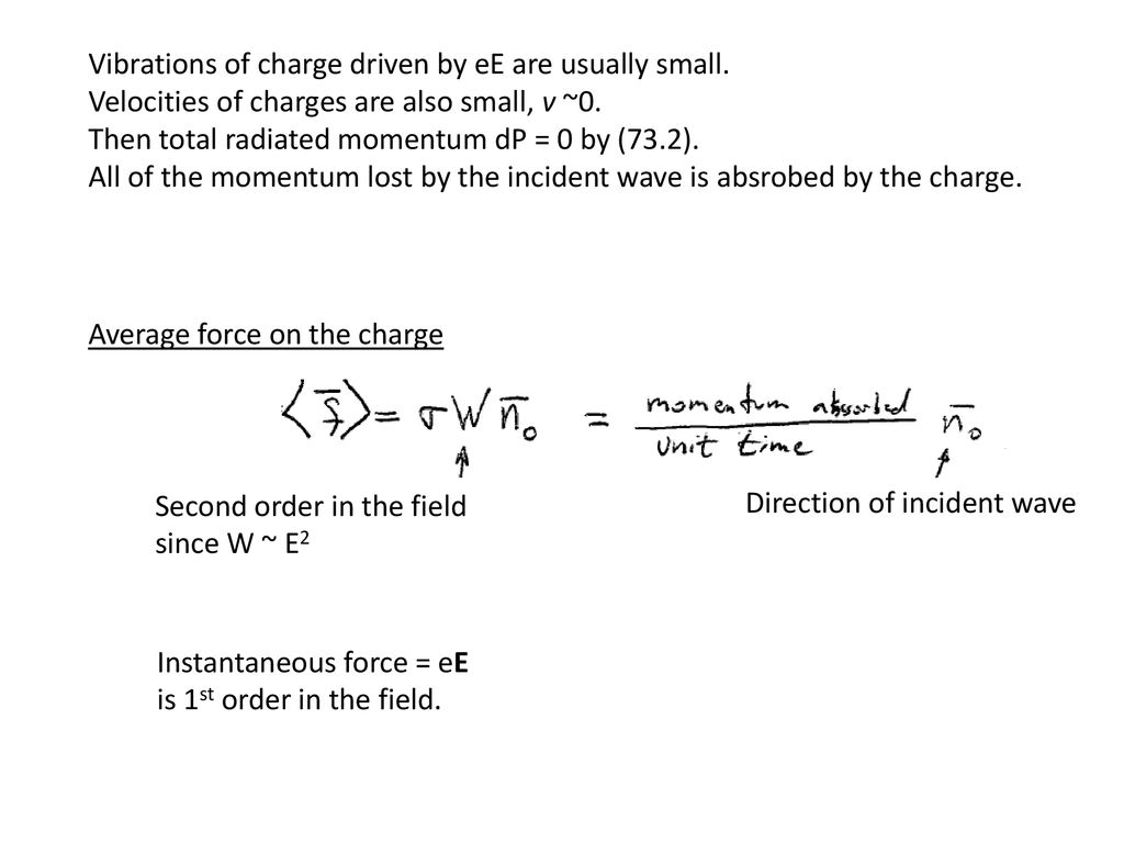 Scattering By Free Charges Ppt Download