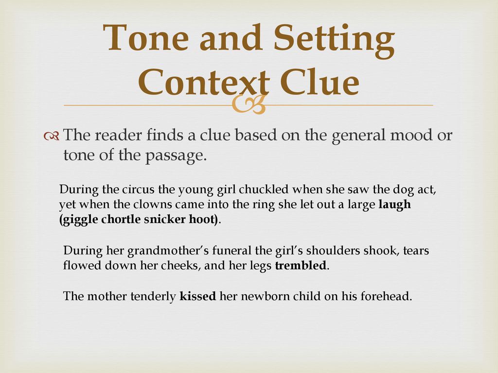 Context clues ppt download