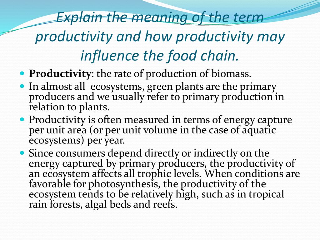 Energetics of Marine Ecosystems Biology Diagrams