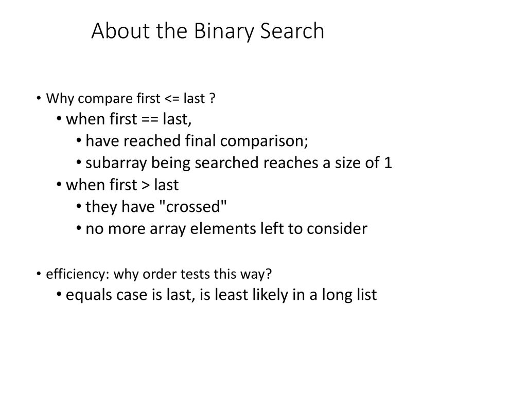 Searching and Sorting 1-D Arrays - ppt download