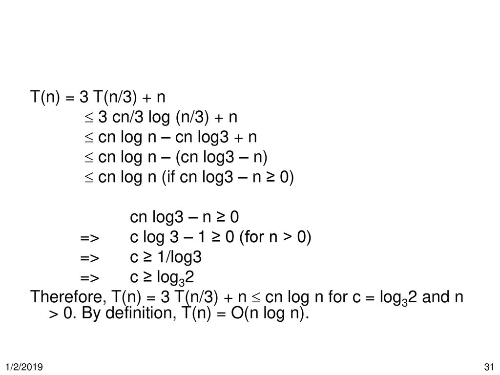 Cs 3343 Analysis Of Algorithms Ppt Download