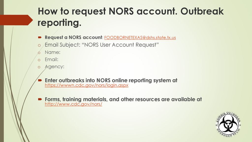 National Outbreak Reporting System ~NORS~ - Ppt Download