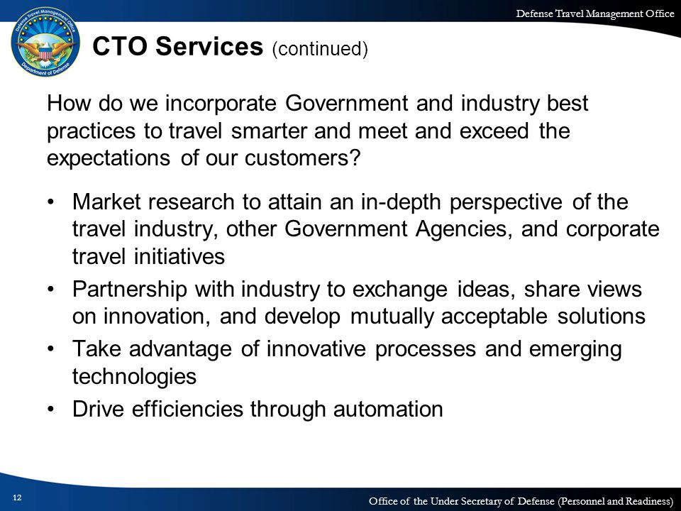 CTO Services (continued)