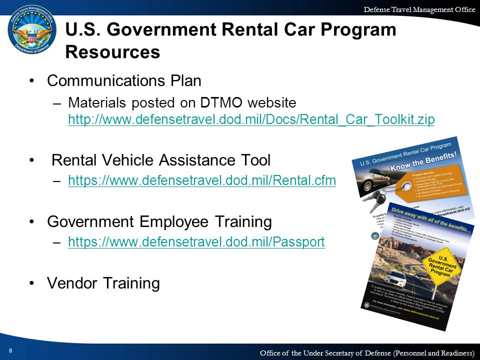 U.S. Government Rental Car Program Resources