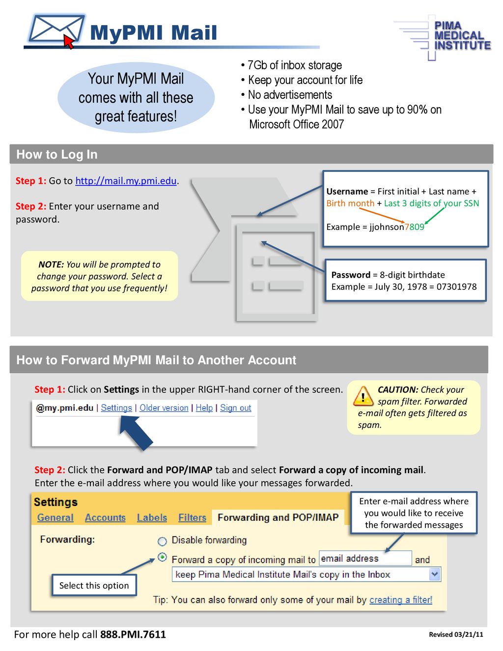 Mypmi mail your mypmi mail comes with all these great features ppt