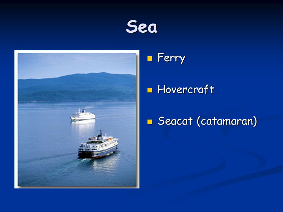 Sea Ferry Hovercraft Seacat (catamaran)