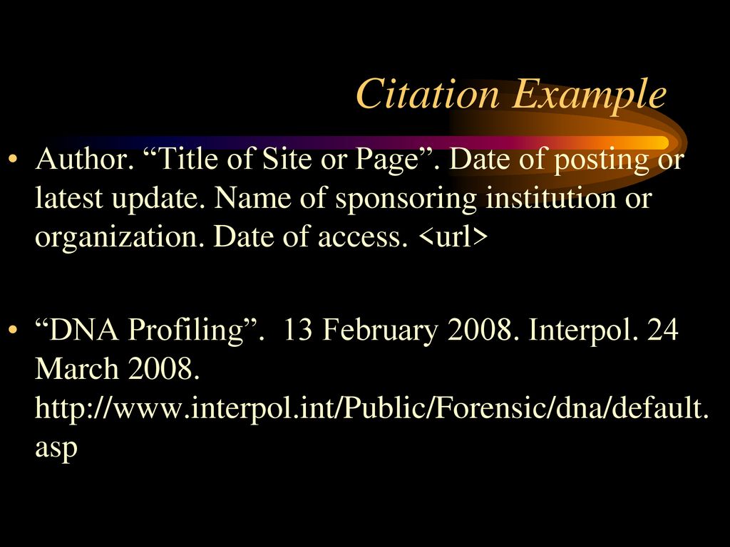 Citation Example