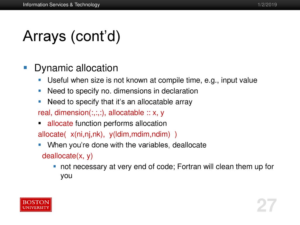 Introduction To Fortran Ppt Download