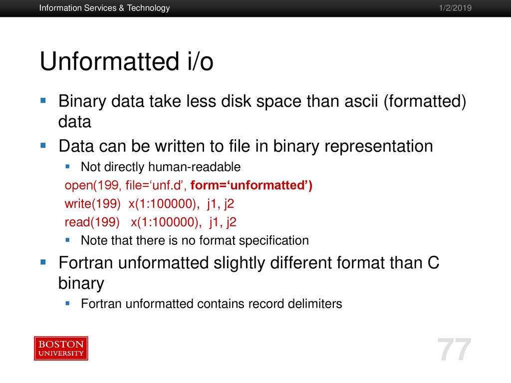 Introduction To Fortran Ppt Download