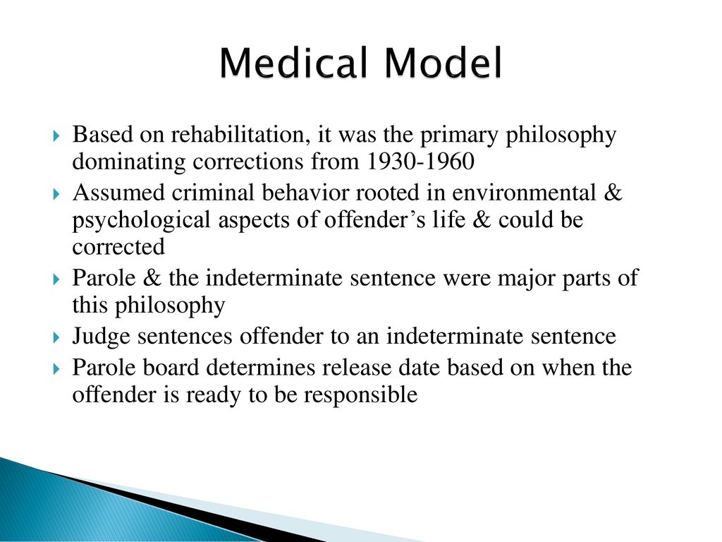 rehabilitation model of corrections