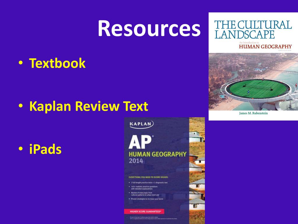 Resources Textbook Kaplan Review Text iPads