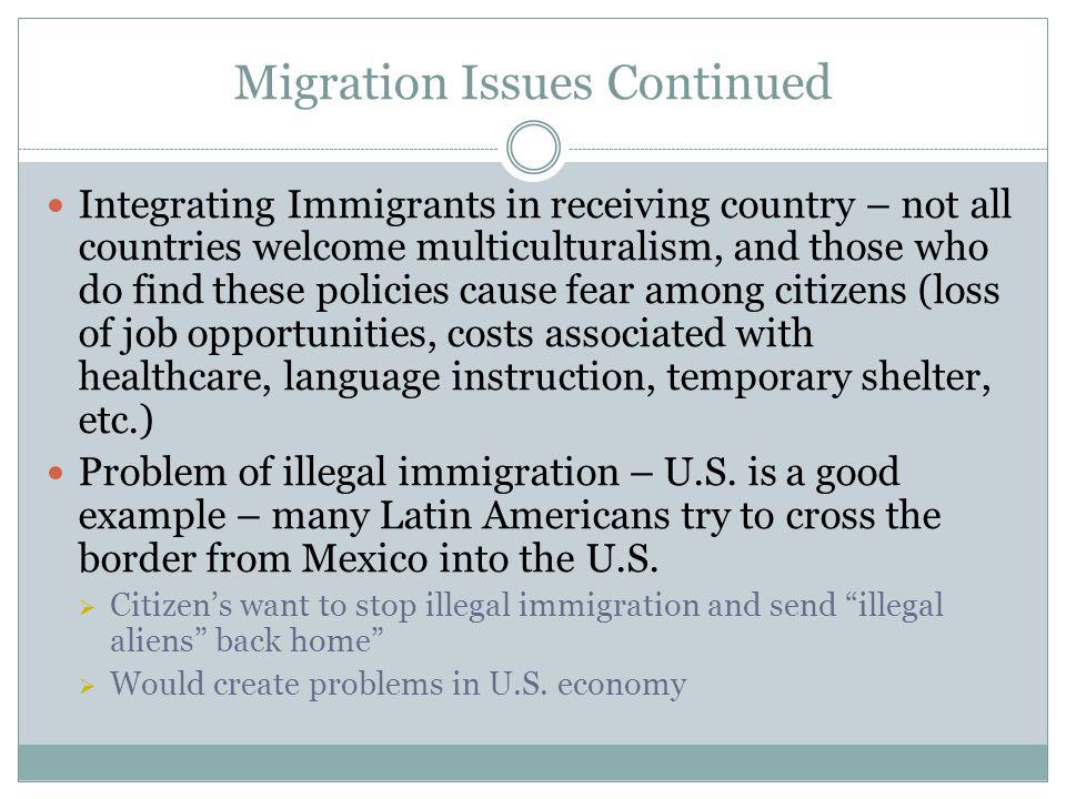 Migration Issues Continued
