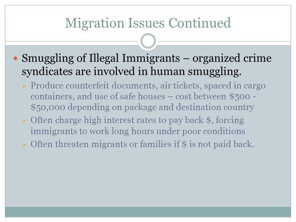 Migration Issues Continued