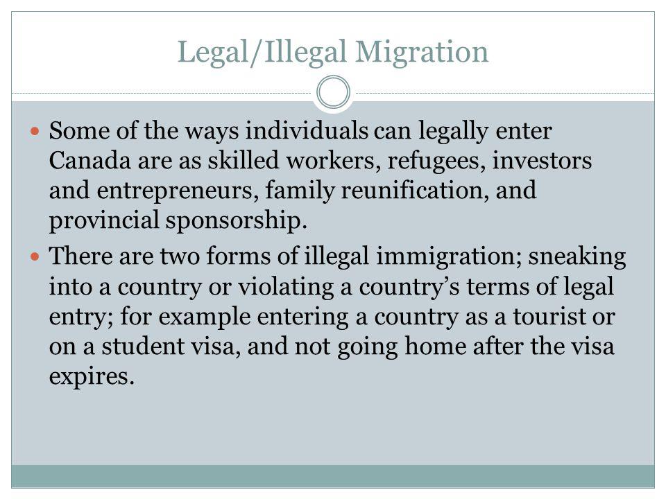 Legal/Illegal Migration