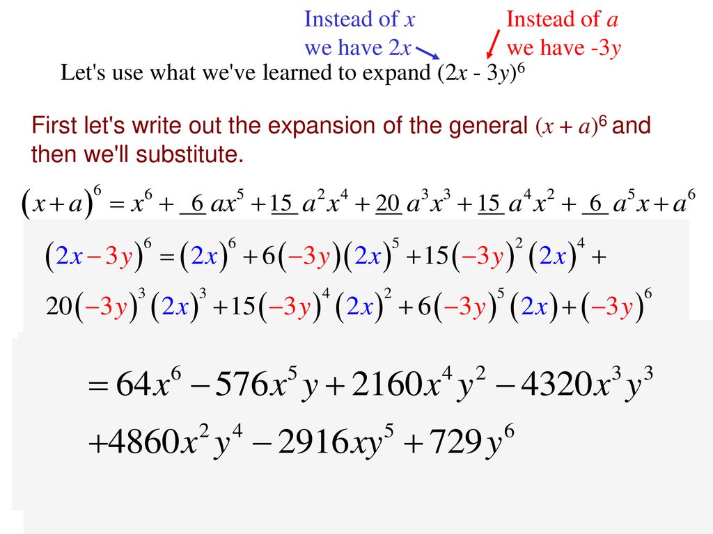 The Binomial Theorem Ppt Download