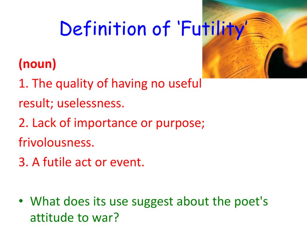 Futile Meaning